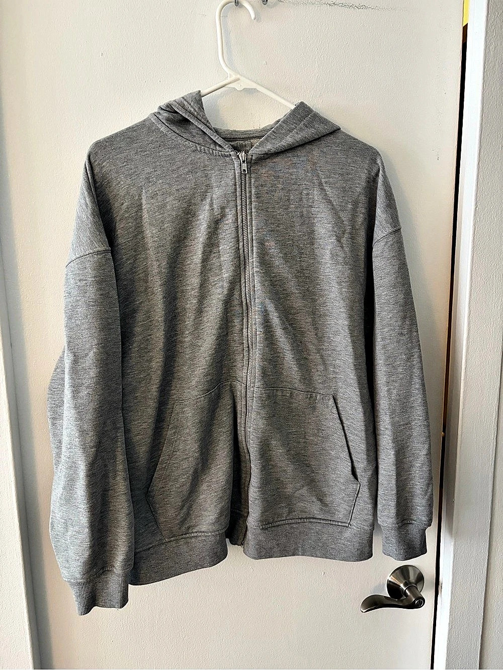 ASOS 4505 Gray Zip-Up Hooded Bomber Jacket Size 8